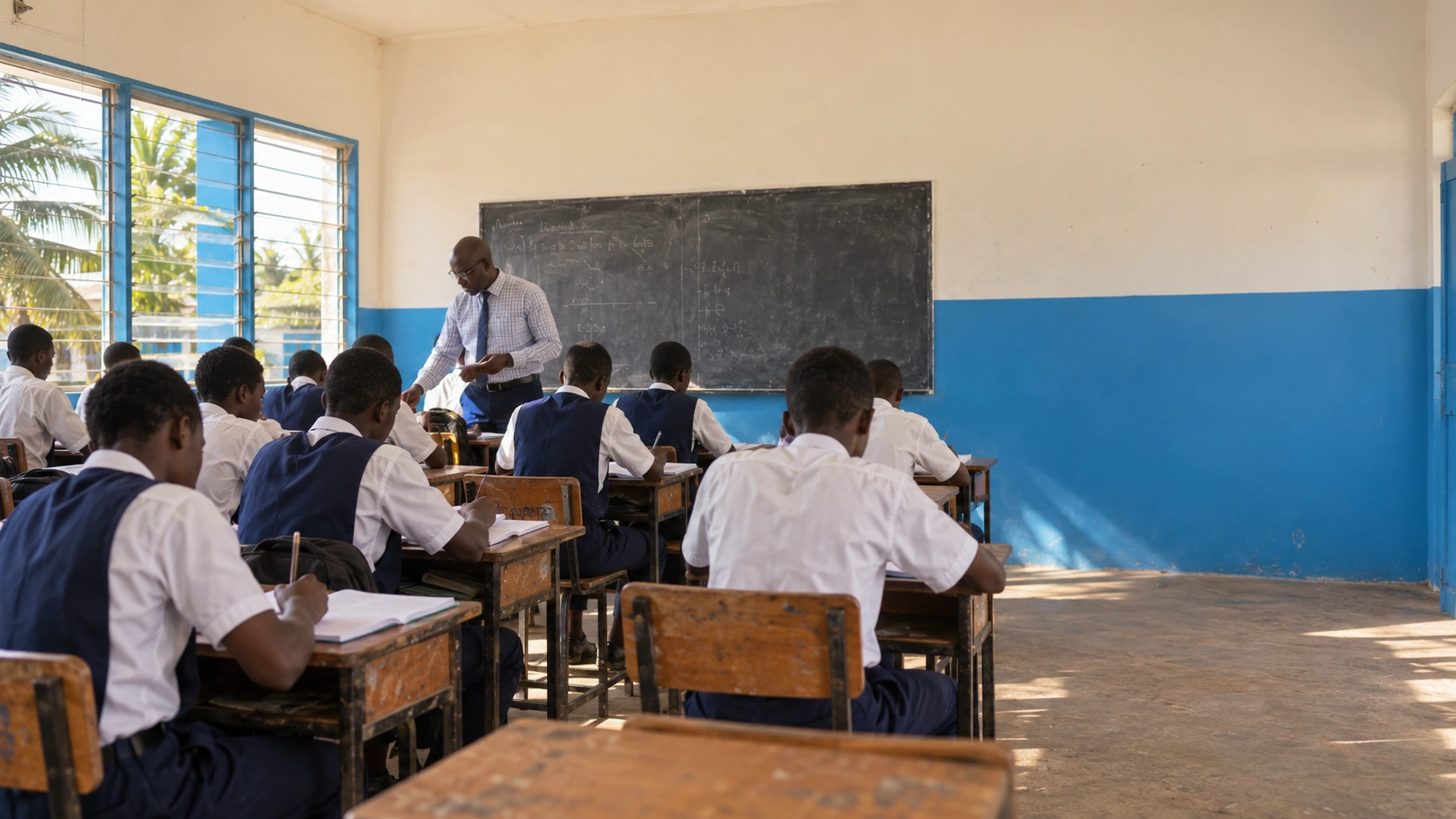 A classroom at St. Augustine's School